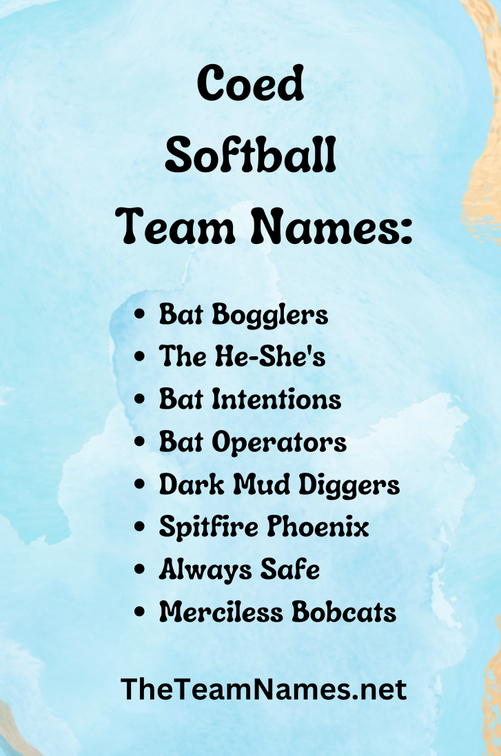 700+ Softball Team Names - Funny, Clever and More - The Team Names
